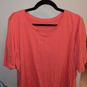 Lane Bryant Coral Short Sleeve Tee